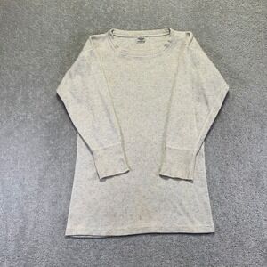 Vintage Faith Mills Thermal Shirt Size Small Cotton Wool Blend Heathered Grunge